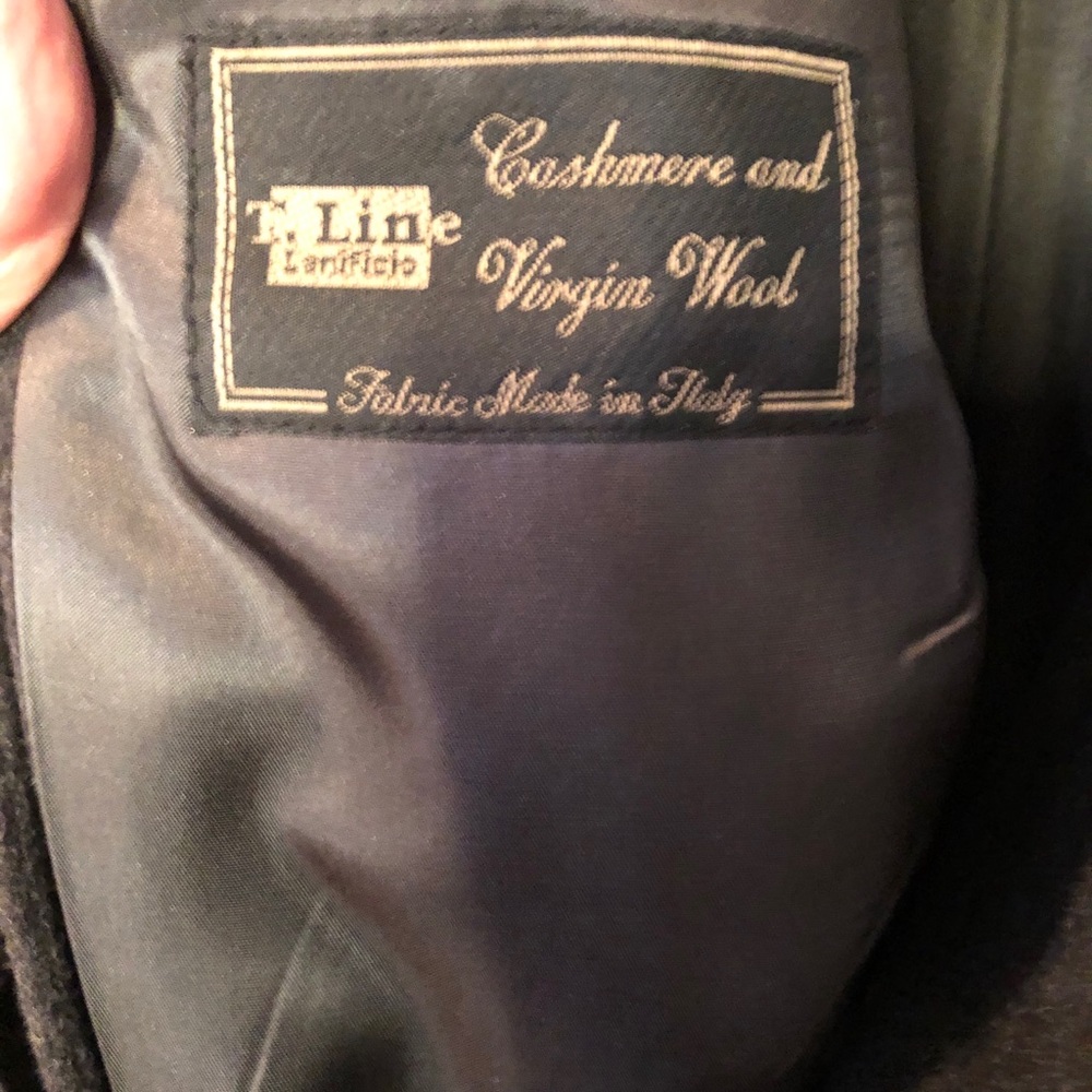 Men’s Executive Black Coat 44R Made in Italy - Picture 13 of 14